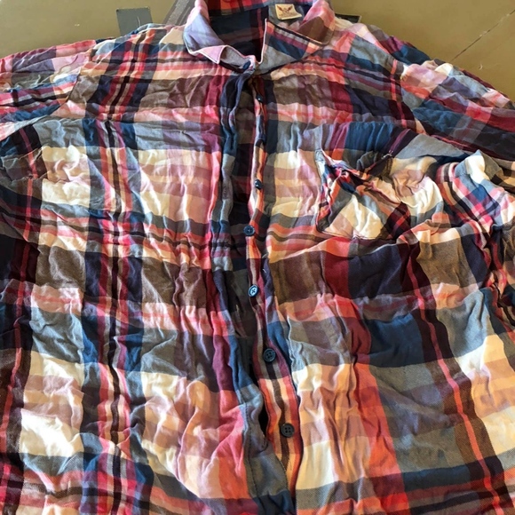 Faded Glory Tops - Plaid button down top